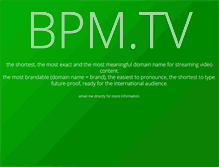 Tablet Screenshot of bpm.tv