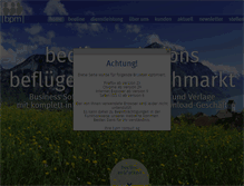 Tablet Screenshot of bpm.ch